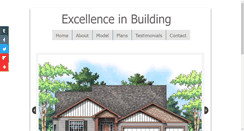 Desktop Screenshot of excellence-inbuilding.com